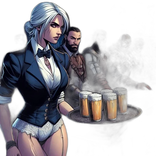 jacket, concept art, comic book art, fantasy art transparent PNG cut-out