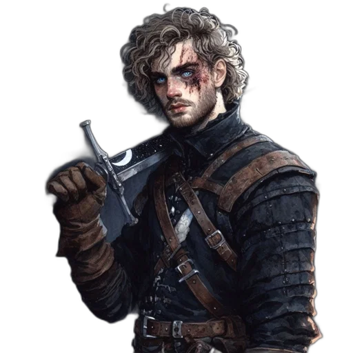 weapon, staff, jacket, sword transparent PNG cut-out