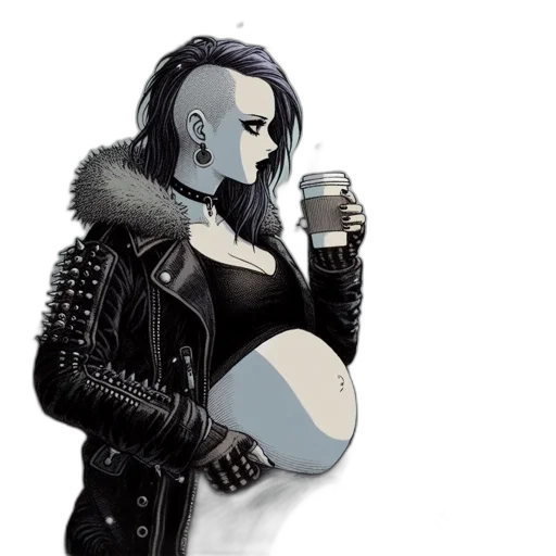 jacket, robot, concept art, comic book art transparent PNG cut-out