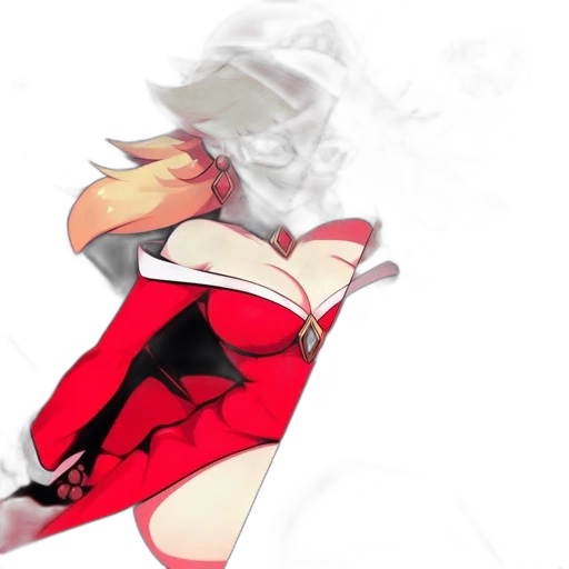 dragon, mask, jacket, weapon transparent PNG cut-out