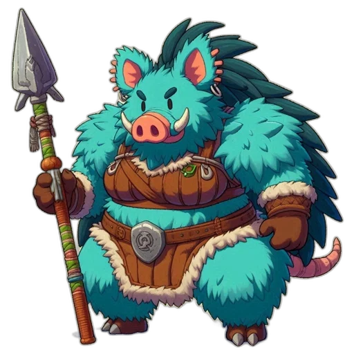 staff, animal, creature, concept art transparent PNG cut-out