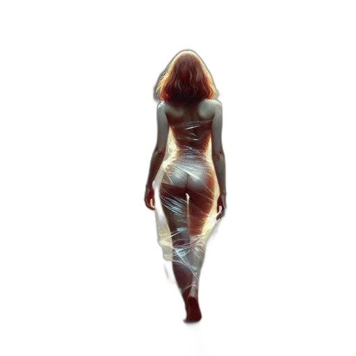 dress, creature, robot, hair transparent PNG cut-out