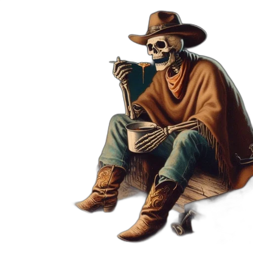 jacket, mask, hat, staff transparent PNG cut-out