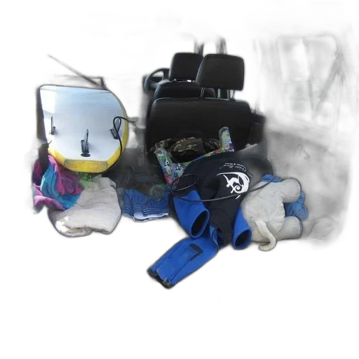 mask, robot, jacket, concept art transparent PNG cut-out