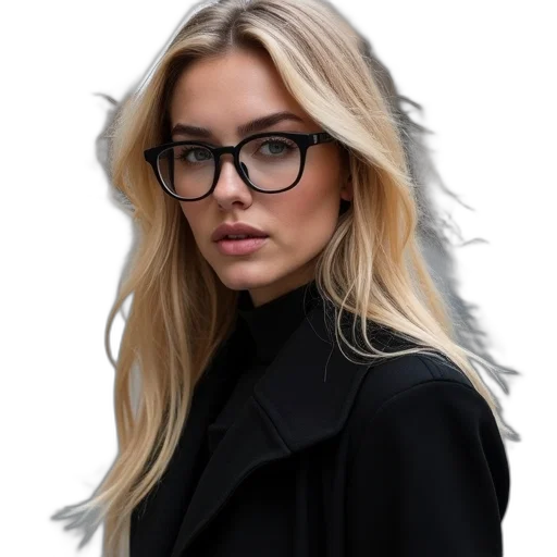 jacket, face, hair, staff transparent PNG cut-out