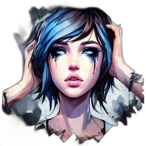 face, mask, fantasy art, concept art transparent PNG cut-out