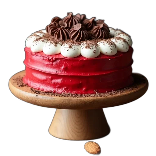 food, hat, crown, 3d render transparent PNG cut-out