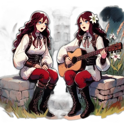 fantasy art, concept art, pixel art, anime transparent PNG cut-out