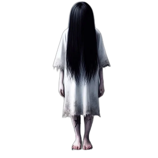 hair, dress, creature, mask transparent PNG cut-out