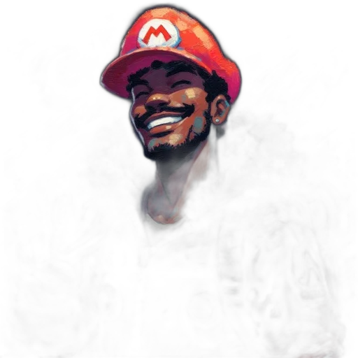 face, hat, concept art, pixel art transparent PNG cut-out
