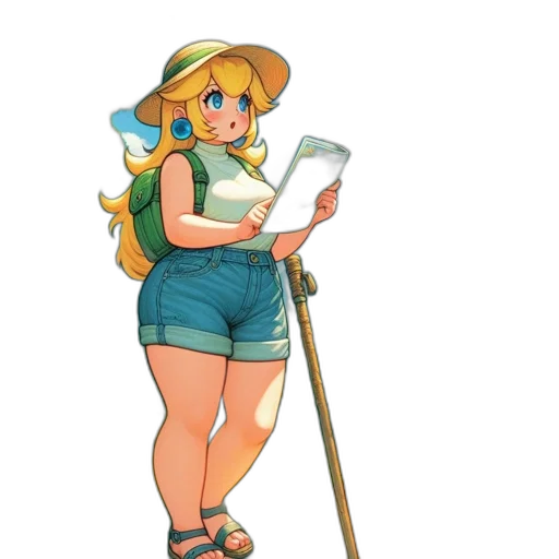 staff, dress, weapon, hat transparent PNG cut-out