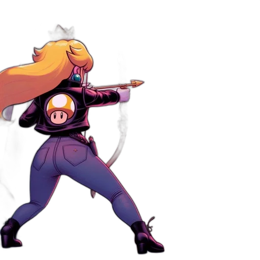 staff, weapon, jacket, hair transparent PNG cut-out
