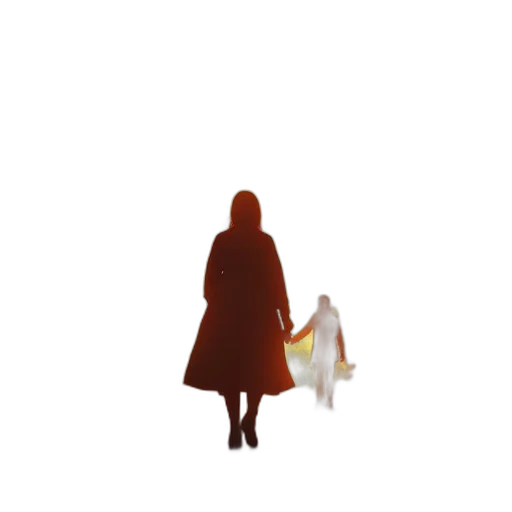dress, umbrella, staff, jacket transparent PNG cut-out