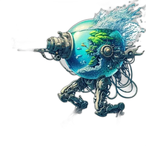 staff, dragon, weapon, robot transparent PNG cut-out