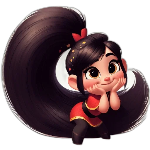 hair, staff, cartoon, fantasy art transparent PNG cut-out