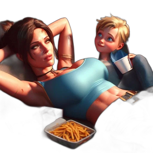 food, concept art, 3d render, photorealistic transparent PNG cut-out