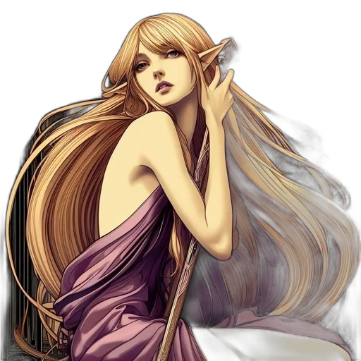 staff, dress, fantasy art, concept art transparent PNG cut-out
