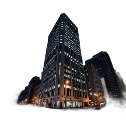 building, 3d render, photorealistic, concept art transparent PNG cut-out