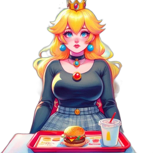 crown, food, dress, staff transparent PNG cut-out