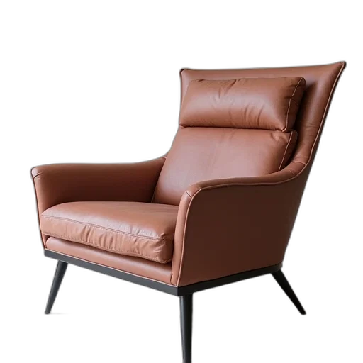 furniture, 3d render, photorealistic, reclining transparent PNG cut-out