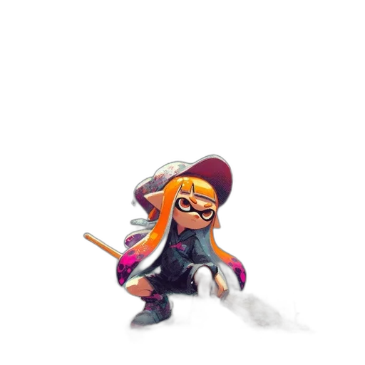 weapon, staff, hat, jacket transparent PNG cut-out