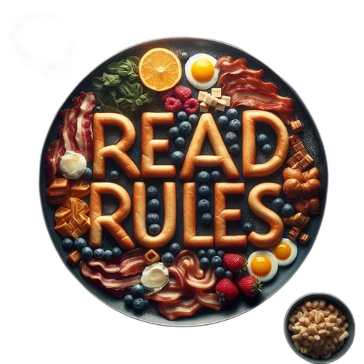 food, breakfast, platter, creatively transparent PNG cut-out