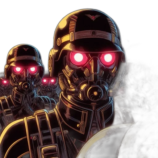 robot, comic book art, concept art, cyberpunk transparent PNG cut-out