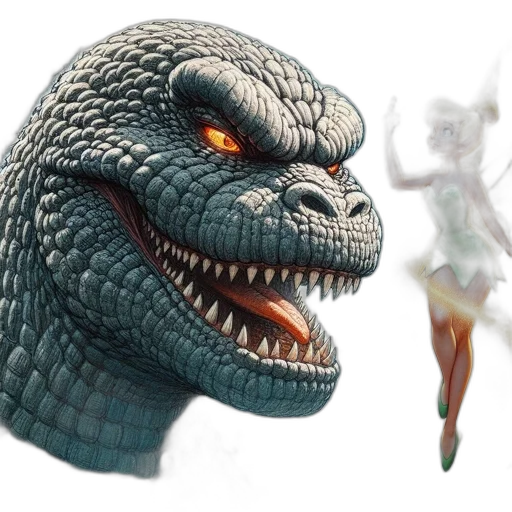 dragon, creature, concept art, 3d render transparent PNG cut-out