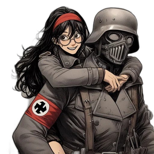 jacket, mask, comic book art, concept art transparent PNG cut-out