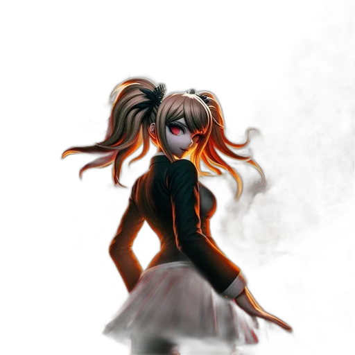 dress, staff, mask, hair transparent PNG cut-out