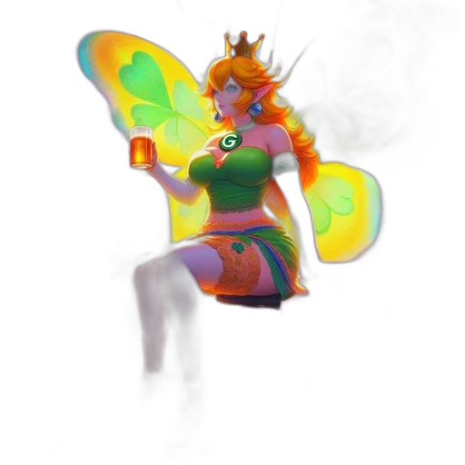 dragon, crown, creature, staff transparent PNG cut-out