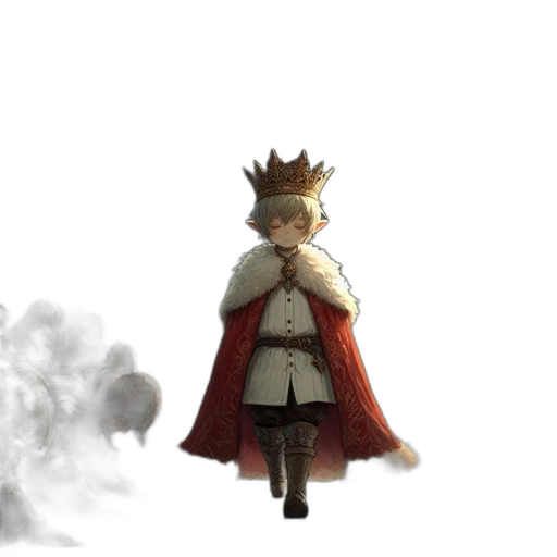 crown, sword, staff, dragon transparent PNG cut-out