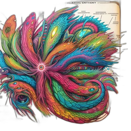 hair, flower, dragon, mask transparent PNG cut-out