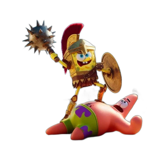 weapon, robot, creature, crown transparent PNG cut-out