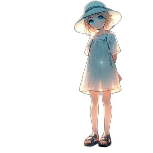 dress, hat, staff, mask transparent PNG cut-out
