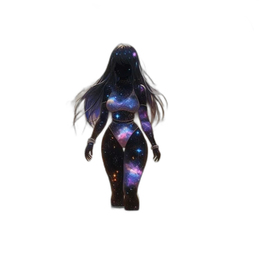 dress, creature, hair, robot transparent PNG cut-out