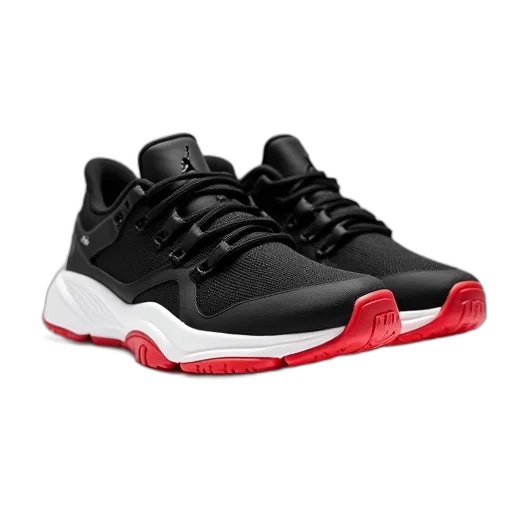 shoes, pair, black, white transparent PNG cut-out
