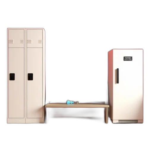 furniture, robot, 3d render, concept art transparent PNG cut-out
