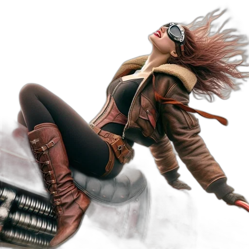 jacket, weapon, comic book art, concept art transparent PNG cut-out