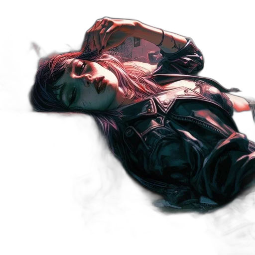 jacket, concept art, comic book art, cyberpunk transparent PNG cut-out