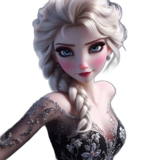 dress, fantasy art, concept art, cartoon transparent PNG cut-out