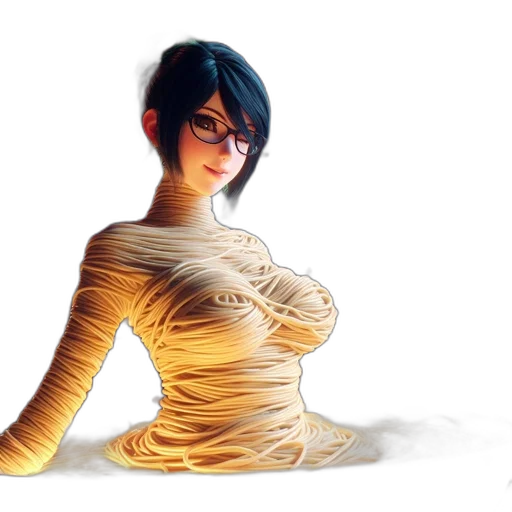 dress, jewelry, robot, hair transparent PNG cut-out