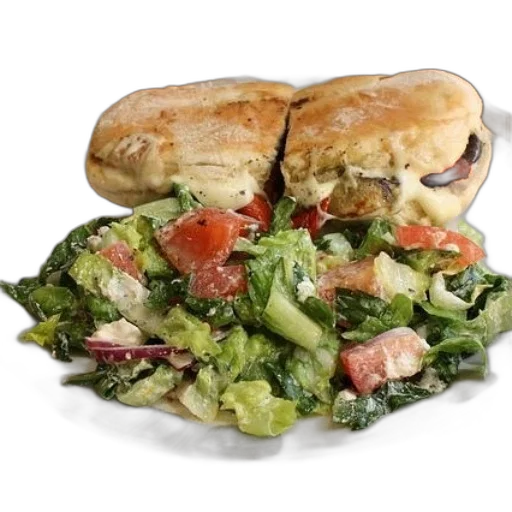 food, plate, sandwich, salad transparent PNG cut-out