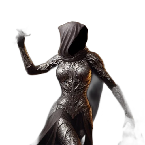 dress, mask, concept art, fantasy art transparent PNG cut-out