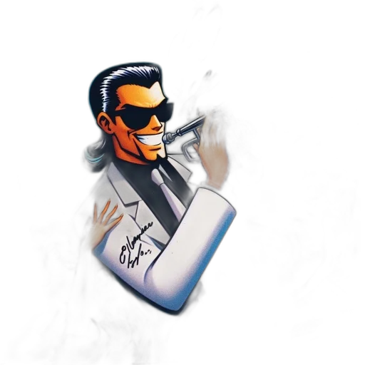 jacket, staff, bottle, robot transparent PNG cut-out