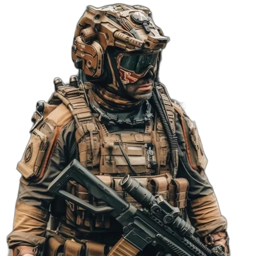 weapon, face, mask, jacket transparent PNG cut-out
