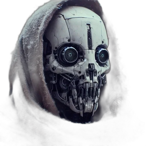 robot, mask, face, creature transparent PNG cut-out