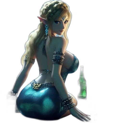 dress, bottle, fantasy art, concept art transparent PNG cut-out
