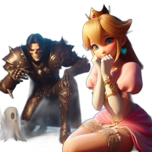 weapon, mask, dress, crown transparent PNG cut-out