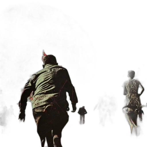 concept art, photorealistic, fog, group transparent PNG cut-out